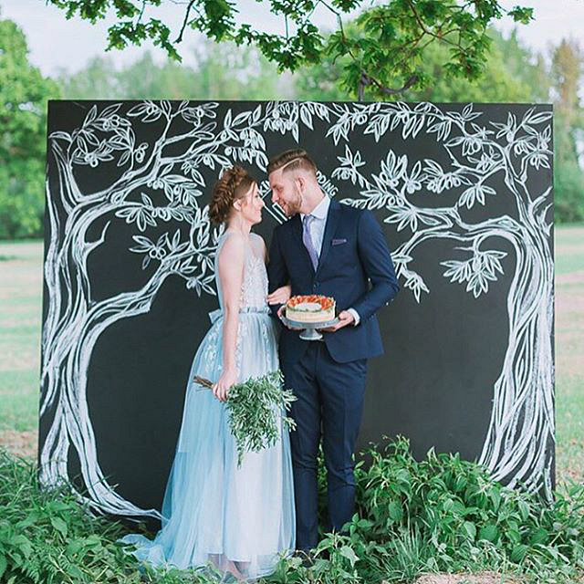 Свадебный баннер, свадебная фотозона, грифельная доска